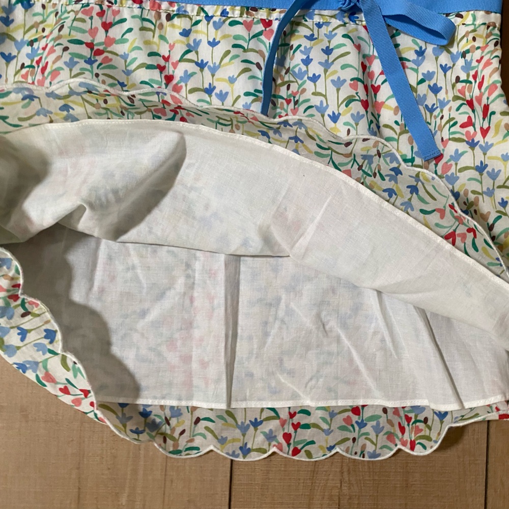 Harold’s Floral Print Spaghetti Strap Top with Blue Ribbon - Size Medium - Picture 7 of 12